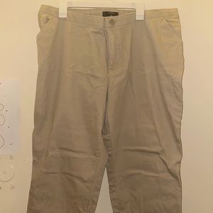 Lee Riders khaki straight leg pants.
